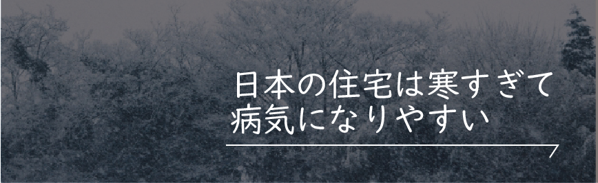 Natulife Homes｜日本の住宅は寒すぎて病気になりやすい