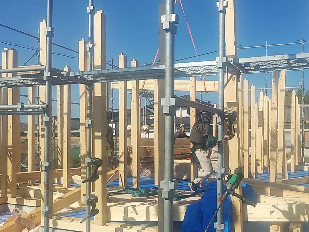 Natulife Homes｜施工日記｜新築工事・豊川市H様邸｜めでたく上棟を迎えました！
