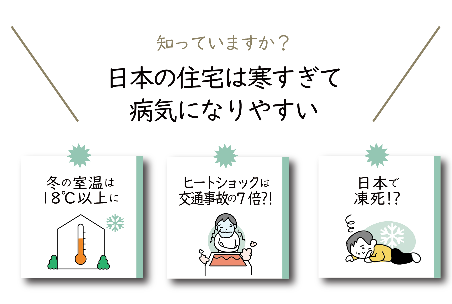 日本の住宅は寒すぎて病気になりやすい