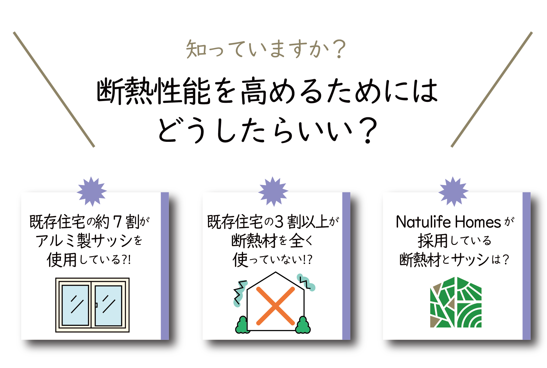 断熱性能を高めるためにはどうしたらいい？